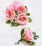 Pink Rose Corsage Combo  