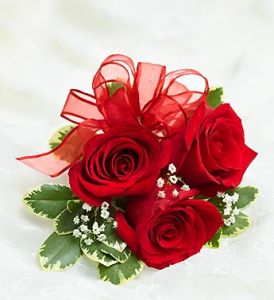 Red Rose Corsage 