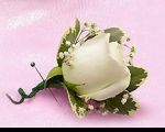 White Rose Boutonniere